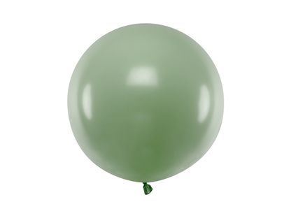 Balón veľký pastelový rozmarínovo-zelený 60cm