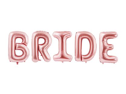 Léggömb banner Bride rózsaszín-arany 280 cm