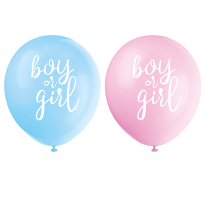 Léggömbök Gender Reveal Boy or Girl 30cm 7db