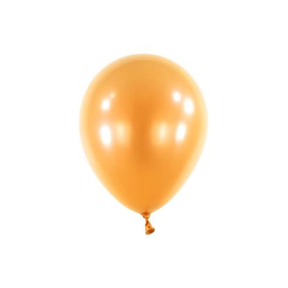 Gyöngyházfényű léggömbök narancssárga  13cm 100db