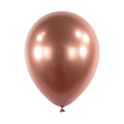 Balóny ružovo-zlaté saténové 27,5cm 50ks
