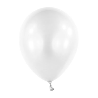 Balóny snehovo biele perleťové 27,5cm 50ks