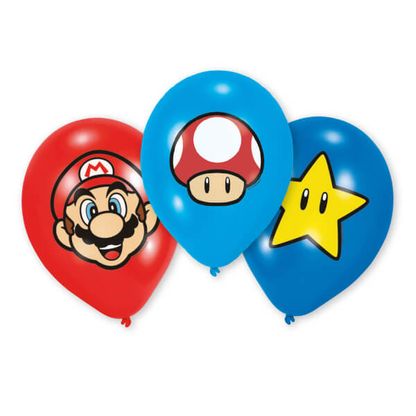 Léggömbök Super Mario 27,5cm 6db