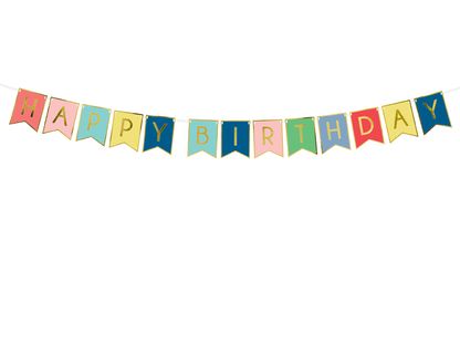 Betűfüzér Happy Birthday színes 175cm