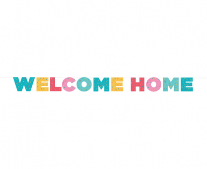 Betűfüzér Welcome Home színes 250cm