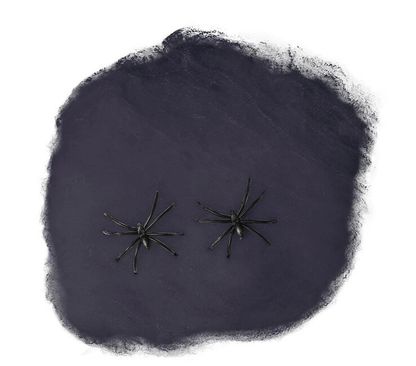 Fekete pókháló 2 pókkal 20g