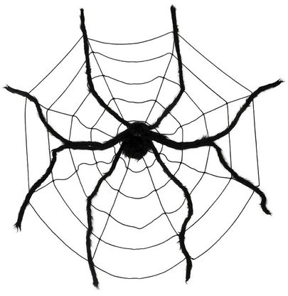 Fali dekoráció Mega pók pókhálóval 200x150cm