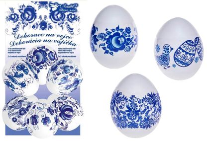 Dekorfólia tojásokra kék 10db