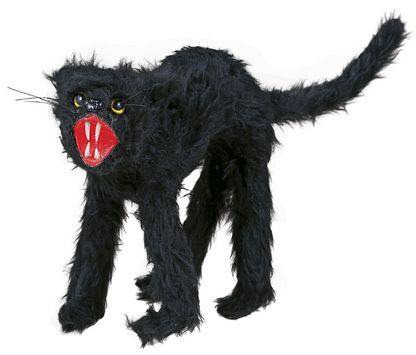 Dekorációs fekete Macska 30cm