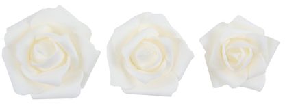 Dekorációs fehér rózsák 9db