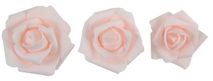 Dekorációs rózsaszín rózsák 9db
