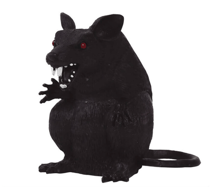 Dekorációs Patkány fekete 18cm