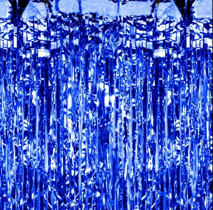 Hosszú parti függöny kék 100x250cm