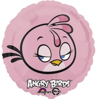 Fólia léggömb Angry Birds pink 45cm