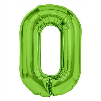 Fólia léggömb 0 zöld 100cm