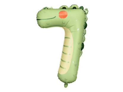 Fólia léggömb Szám 7 Krokodil 85cm