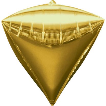 Fólia léggömb Gyémánt arany 40cm