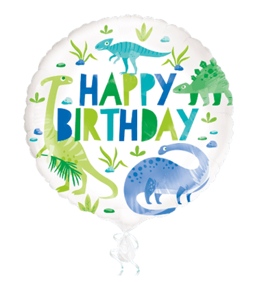 Fólia léggömb Dinoszauruszok Happy Birthday 45cm