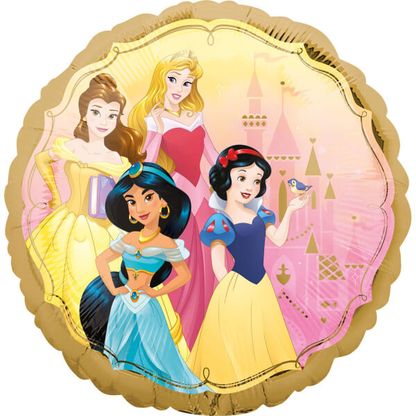 Fólia léggömb Disney Hercegnők Gold 45cm