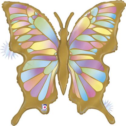 Fólia léggömb Színes pillangó 84cm