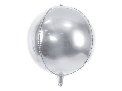 Fólia léggömb Gömb ezüst 40cm