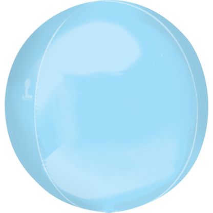 Fólia léggömb gömb világoskék 38x40cm
