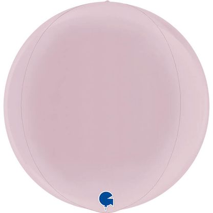 Fólia léggömb gömb világos rózsaszín 38cm