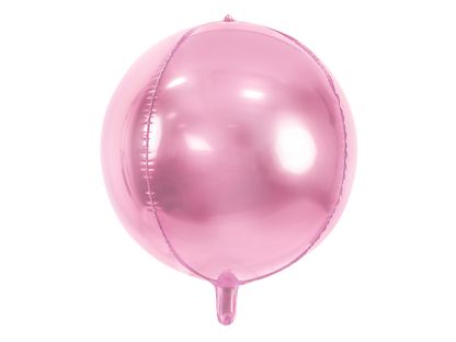 Fólia léggömb Gömb világos rózsaszín 40cm