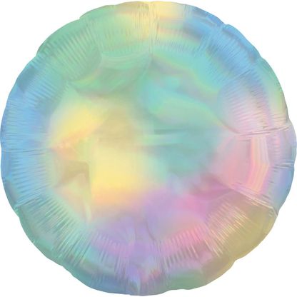Fólia léggömb holografikus pasztell 45cm