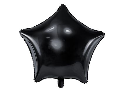 Fólia léggömb Csillag fekete 48cm