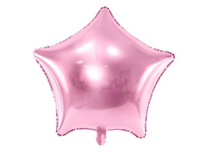 Fólia léggömb csillag világos rózsaszín