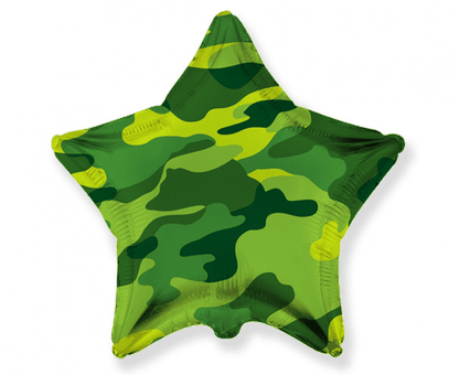 Fólia léggömb csillag Army 45cm