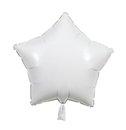 Fólia léggömb csillag fehér 45cm