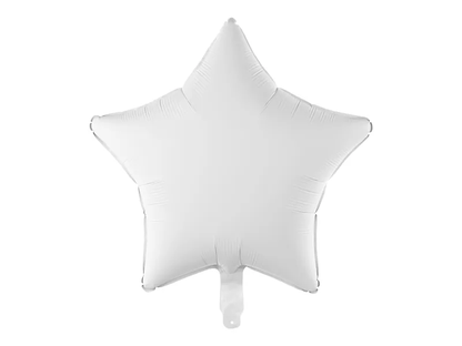 Fólia léggömb csillag fehér 48cm