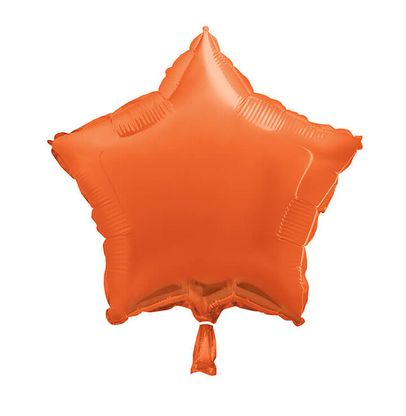 Fólia léggömb csillag narancssárga 45cm