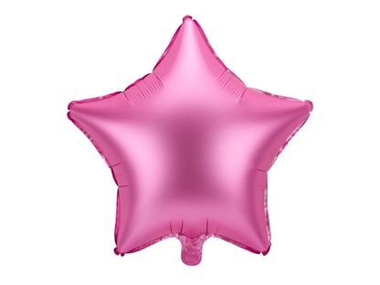 Fólia léggömb Szatén csillag rózsaszín 47cm