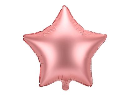 Fólia léggömb Szatén csillag rózsaszín-arany 47cm