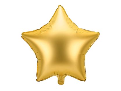 Fólia léggömb Szatén csillag arany 47cm