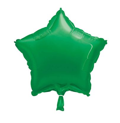 Fólia léggömb csillag zöld 45cm