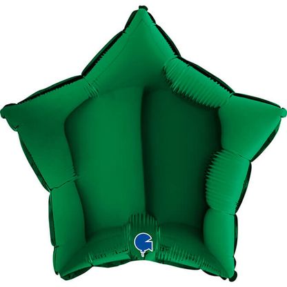 Fólia léggömb csillag zöld 43cm