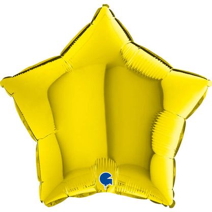 Fólia léggömb sárga csillag 46cm