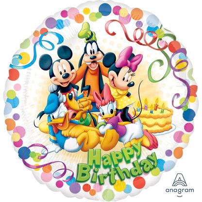 Fólia léggömb Mickey Happy Birthday 45cm
