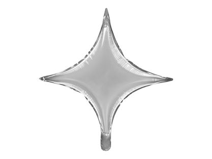 Fólia léggömb csillag ezüst 45cm