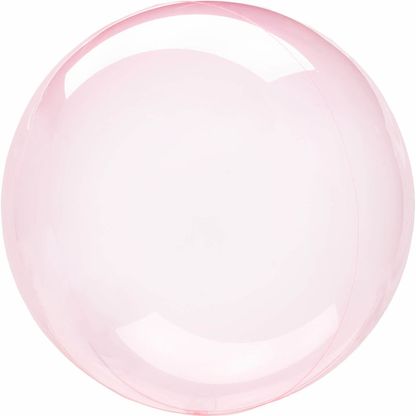 Fólia léggömb átlátszó rózsaszín 55cm