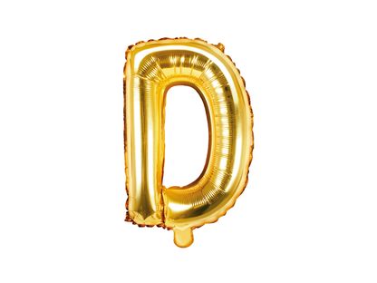 Fólia léggömb Betű D arany 35cm