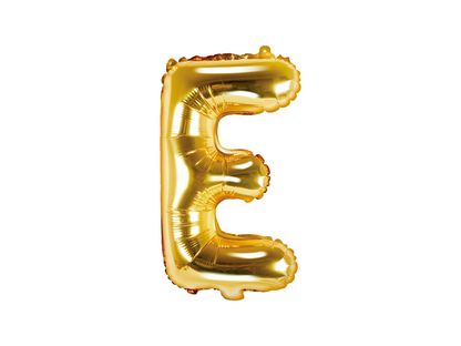 Fólia léggömb Betű E arany 35cm