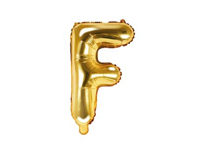 Fólia léggömb Betű F arany 35cm