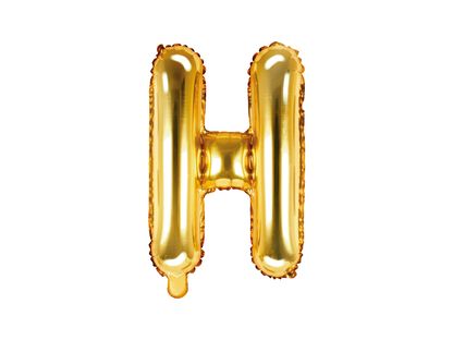 Fólia léggömb Betű H arany 35cm