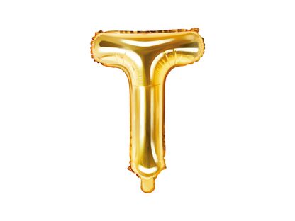 Fólia léggömb Betű T arany 35cm