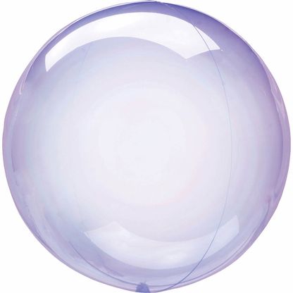 Fólia léggömb átlátszó lila 46cm